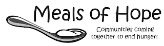 MEALS OF HOPE COMMUNITIES COMING TOGETHER TO END HUNGER! logo