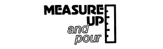 MEASURE UP AND POUR logo