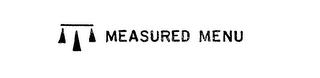 MEASURED MENU logo