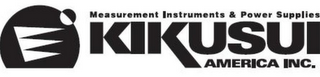 MEASUREMENT INSTRUMENTS & POWER SUPPLIES KIKUSUI AMERICA INC. logo
