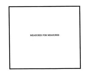 MEASURES FOR MEASURES logo