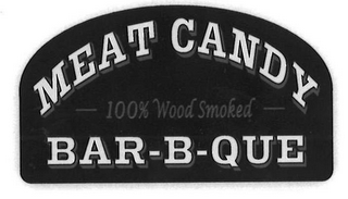 MEAT CANDY 100% WOOD SMOKED BAR-B-QUE logo