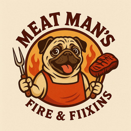 MEAT MAN'S FIRE & FIIXINS logo