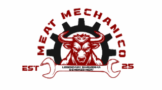 MEAT MECHANICO EST 25 LEGENDARY SHAWERMA & SMOKED MEAT logo