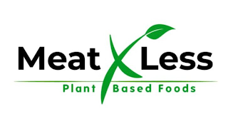 MEAT X LESS PLANT BASED FOODS logo