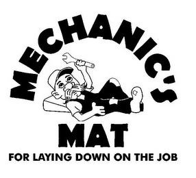MECHANIC'S MAT FOR LAYING DOWN ON THE JOB logo