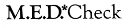 M.E.D. CHECK logo