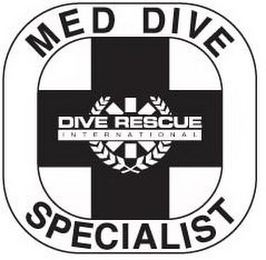 MED DIVE SPECIALIST DIVE RESCUE INTERNATIONAL logo