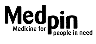 MED PIN MEDICINE FOR PEOPLE IN NEED logo