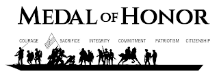 MEDAL OF HONOR COURAGE SACRIFICE INTEGRITY COMMITMENT PATRIOTISM CITIZENSHIP logo