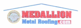MEDALLION METAL ROOFING.COM MEDALLION METAL ROOFING QUALITY VALUE logo
