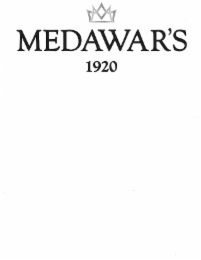 MEDAWAR'S 1920 logo