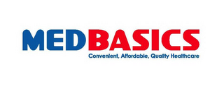 MEDBASICS CONVENIENT, AFFORDABLE, QUALITY HEALTHCARE logo