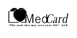 MEDCARD L.L.C. "THE CARD THAT MAY SAVE YOUR LIFE" logo