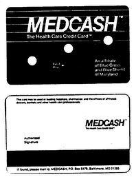 MEDCASH THE HEALTH CARE CREDIT CARD logo