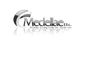 MEDELLAE LLC. HEALTHY LIVING FROM THE INSIDE OUT logo