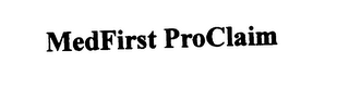 MEDFIRST PROCLAIM logo