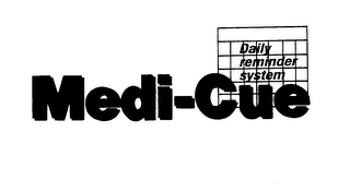 MEDI-CUE DAILY REMINDER SYSTEM logo