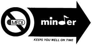 MEDI MINDER KEEPS YOU WELL ON TIME logo