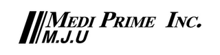 MEDI PRIME INC. M.J.U logo