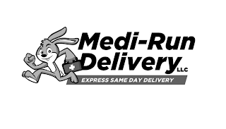 MEDI-RUN DELIVERY LLC EXPRESS SAME DAY DELIVERY logo