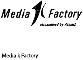 MEDIA K FACTORY STREAMLINED BY ATOMIZ logo