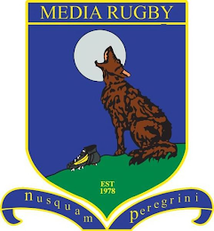 MEDIA RUGBY EST 1978 NUSQUAM PEREGRINI logo