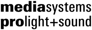 MEDIASYSTEMS PROLIGHT + SOUND logo