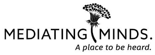 MEDIATING MINDS. A PLACE TO BE HEARD. logo