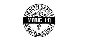 MEDIC I-D HEALTH SAFETY IN ANY EMERGENCY logo