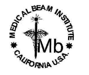 MEDICAL BEAM INSTITUTE MB CALIFORNIA U.S.A. logo