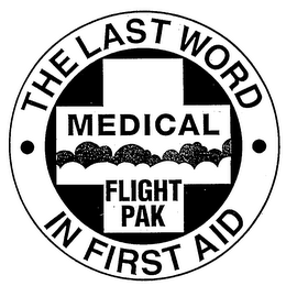MEDICAL FLIGHT PAK THE LAST WORD IN FIRST AID logo