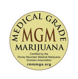MEDICAL GRADE MARIJUANA  MGM logo
