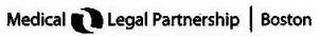 MEDICAL LEGAL PARTNERSHIP | BOSTON logo