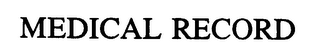 MEDICAL RECORD logo