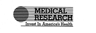 MEDICAL RESEARCH INVEST IN AMERICA'S HEALTH logo