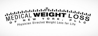 MEDICAL WEIGHT LOSS OF NEW YORK, PLLC PHYSICIAN DIRECTED WEIGHT LOSS FOR LIFE logo