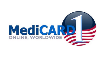 MEDICARD1 ONLINE, WORLDWIDE logo