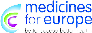MEDICINES FOR EUROPE BETTER ACCESS. BETTER HEALTH. logo