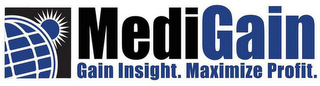 MEDIGAIN GAIN INSIGHT. MAXIMIZE PROFIT. logo