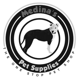 MEDINA'S PET SUPPLIES THE ONE STOP PET SHOP logo