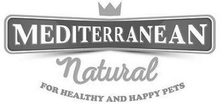 MEDITERRANEAN NATURAL FOR HEALTHY AND HAPPY PETS logo