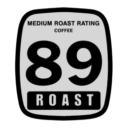 MEDIUM ROAST RATING COFFEE 89 ROAST logo