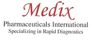 MEDIX PHARMACEUTICALS INTL SPECIALIZINGIN RAPID DIAGNOSTICS logo