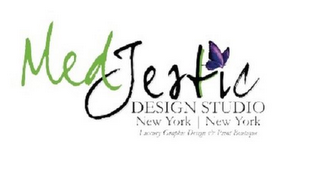 MEDJESTIC DESIGN STUDIO NEW YORK NEW YORK LUXURY GRAPHIC DESIGN & PRINT BOUTIQUE logo