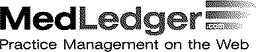 MEDLEDGER.COM PRACTICE MANAGEMENT ON THE WEB logo