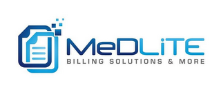 MEDLITE BILLING SOLUTIONS & MORE logo