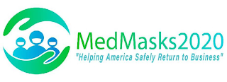 MEDMASKS2020 "HELPING AMERICA SAFELY RETURN TO BUSINESS" logo