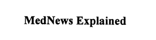 MEDNEWS EXPLAINED logo
