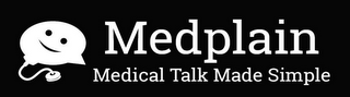 MEDPLAIN MEDICAL TALK MADE SIMPLE logo
